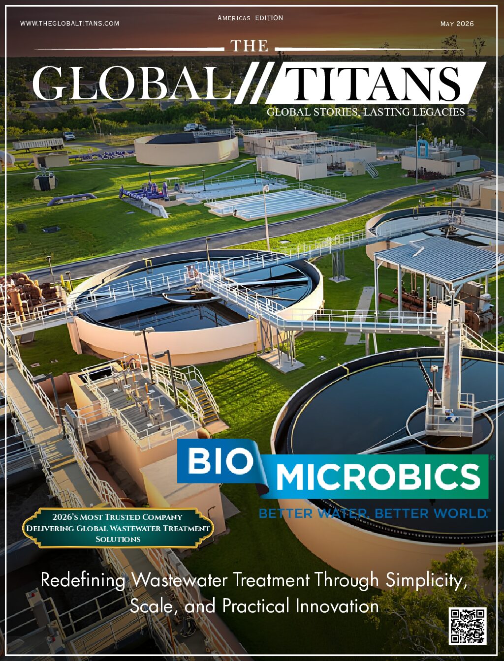 2026’s Most Trusted Company Delivering Global Wastewater Treatment Solutions.